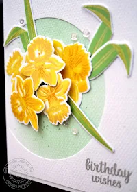 Sunny Studio Stamps: Daffodil Dreams Birthday Themed Card by Vanessa Menhorn