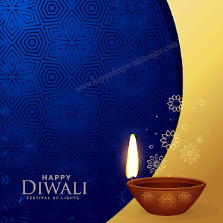 happy diwali diya image with message