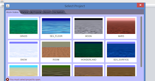 Select the Background of your project