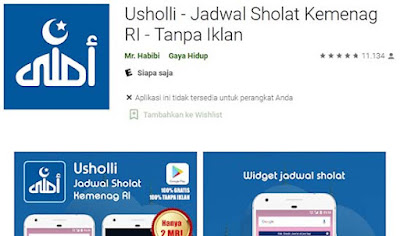 aplikasi usholli jadwal sholat adzan