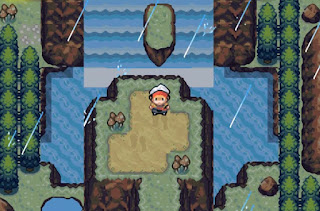 Pokemon Lost Treasure para GBA Eventos Climaticos Lluvia