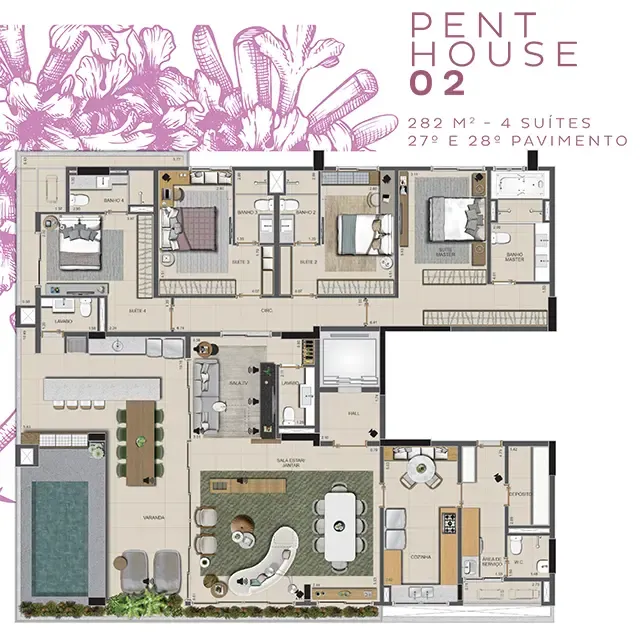 Planta penthouse
