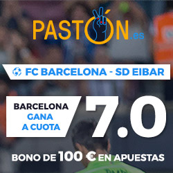 Paston Megacuota 7 Barcelona vs Eibar 19 septiembre