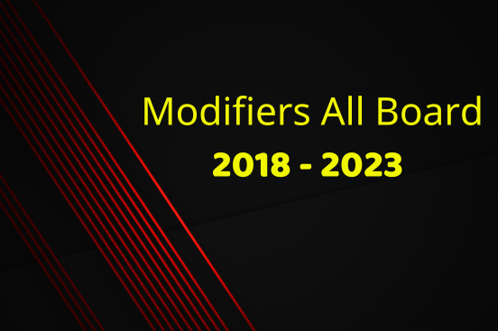 Modifiers All Board 2018 - 2023