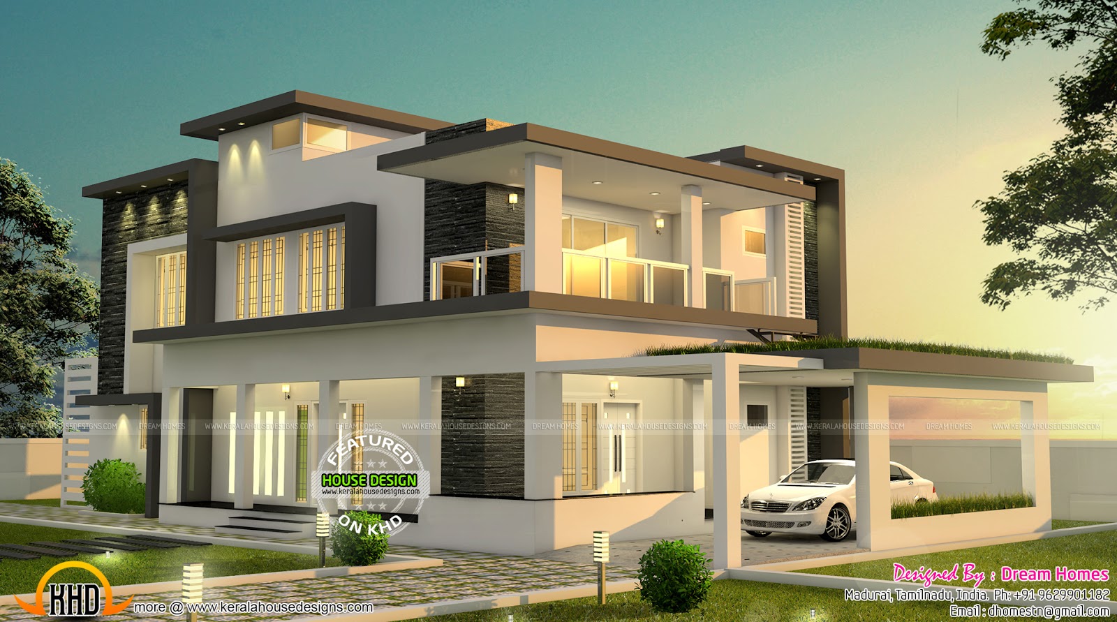 Beautiful modern house  in Tamilnadu  Kerala home  design  