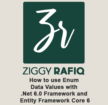 How to use Enum Data Values with .Net 6.0 Framework and Entity Framework Core 6 by Ziggy Rafiq