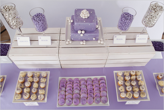 purple wedding table