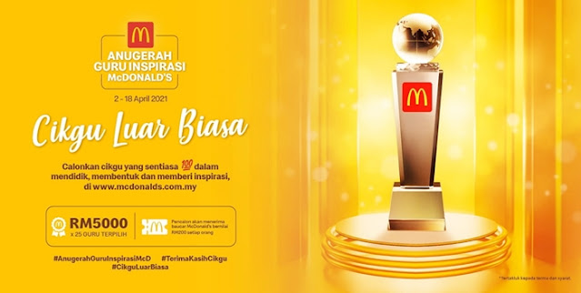 Anugerah Guru Inspirasi McDonald’s, Cikgu Ong Ching Ting, SJKC Simpang Empat, Teacher's Day, McDonald’s Malaysia, Lifestyle