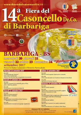 Fiera del Casoncello di Barbariga dal 20 al 24 settembre Barbariga (BS)