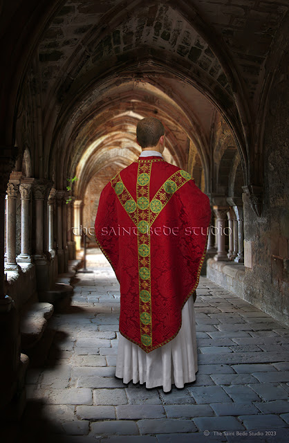 Red Gothic vestments