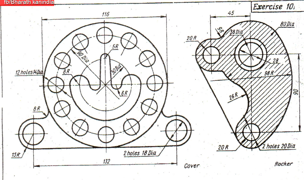 Autocad 2d Design For Practice design bild