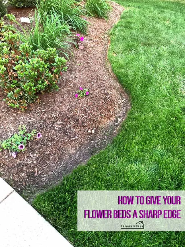 how to give your flowerbeds a sharp edge | Remodelacasa blog