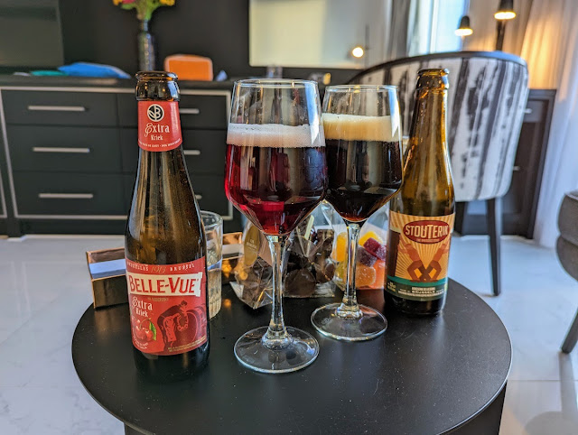 One Day in Ghent Itinerary: Tray of Belgian beers