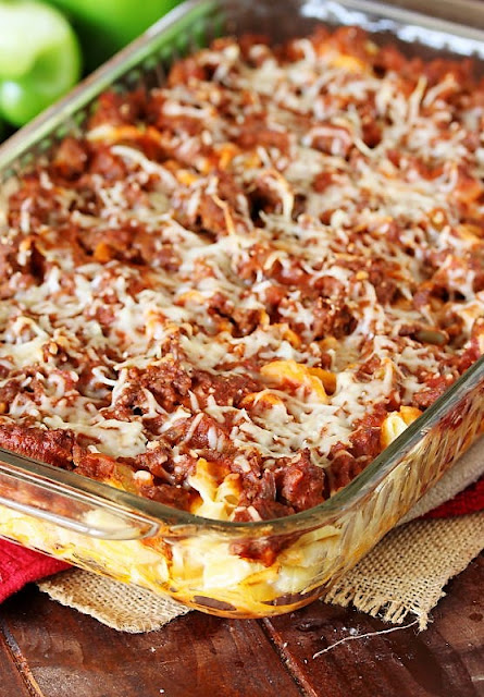 oaded amongst lots of dry reason beef in addition to noodles surrounded inwards delicious yet elementary flavors Hamburger Noodle Bake