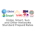 Globe, Smart, Sun and Other Networks Standard Prepaid Rates