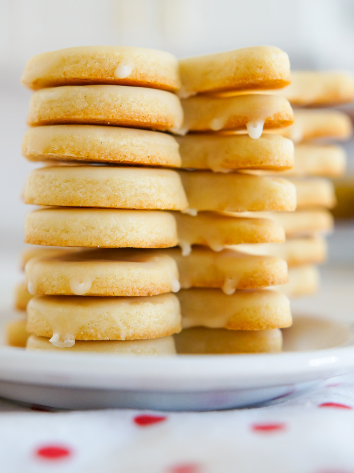 Extreme Vanilla Cut-Out Cookies stacked