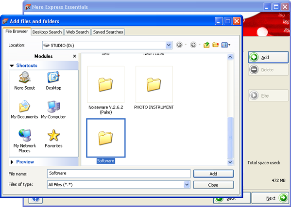 Menambah File dan folder