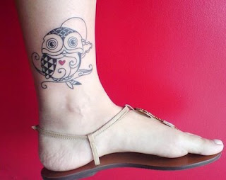 Ankle Owl Tattoos