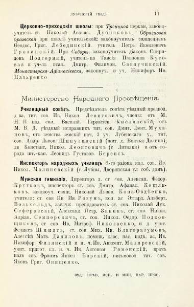 Адрес календарь Справочная книжка Полтавской губернии 1904 год