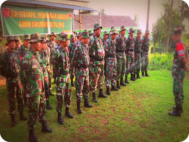 Kodim 1501 Ternate Gelar Uji Terampil Perorangan (UPT) Teritorial dan Intelien