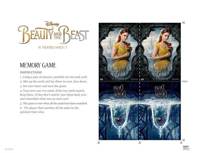 Beauty and the Beast Movie: Free Printable Activity Book.