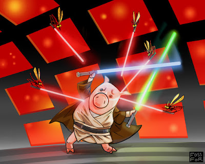 jedi pig by fossfor