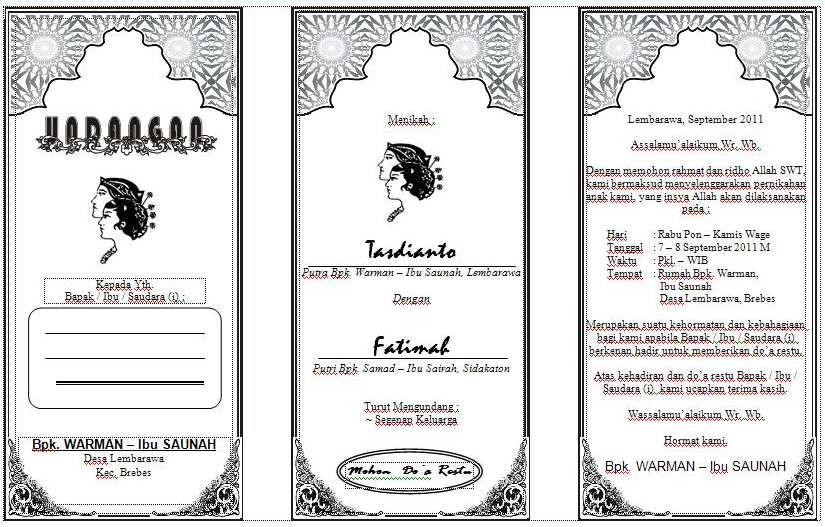 Download Undangan Gratis | Desain Undangan Pernikahan & Khitan