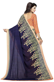 Indira Designer Georgette Saree , new saree, amazone saree