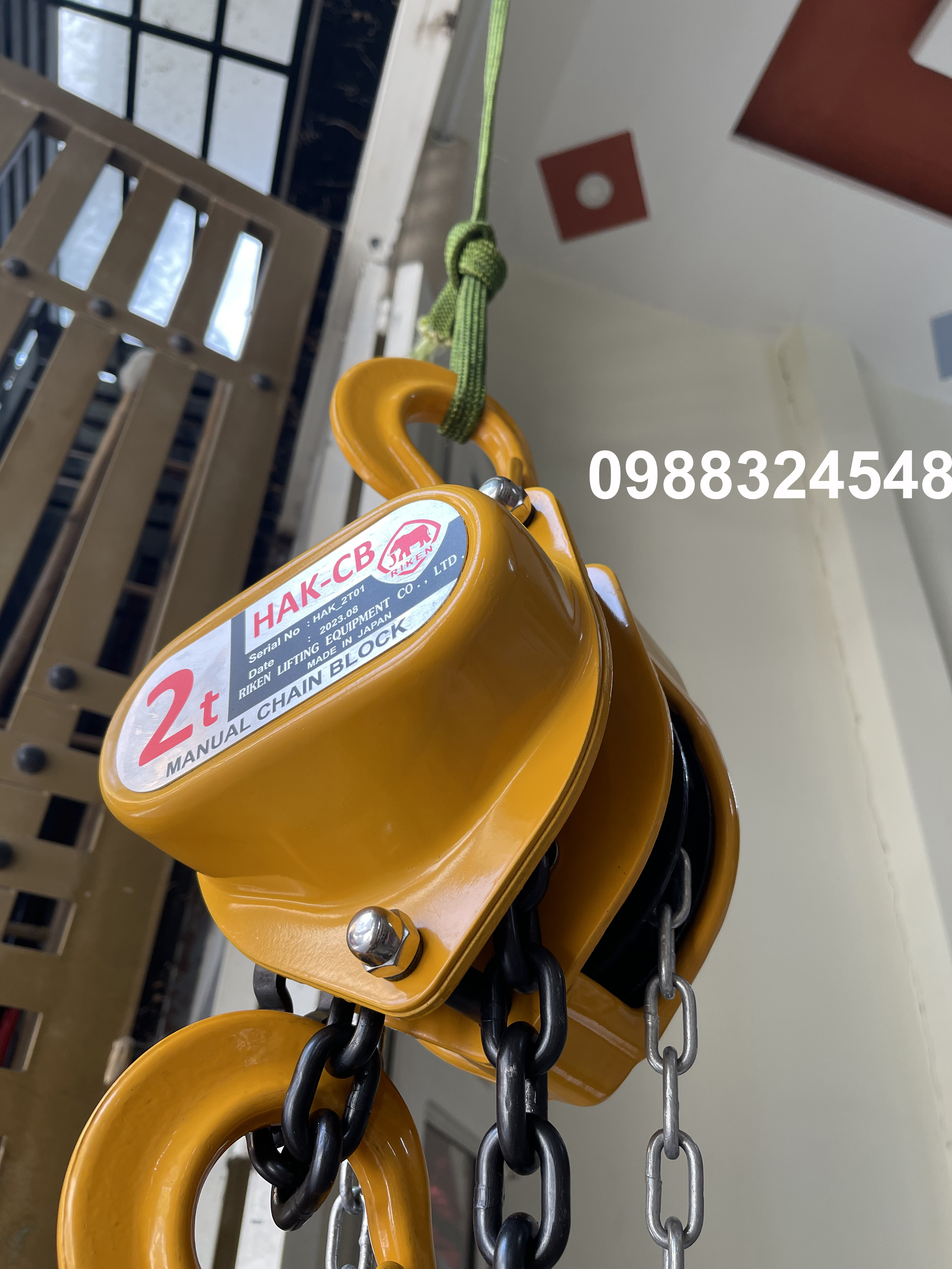 Pa lăng kéo tay Riken 2 tấn HAK-CB / HAK-CB 2 ton Riken Chain Hoist