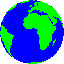 Spinning World Map GIF