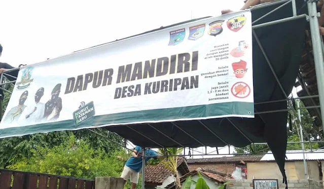 Pemerintah Desa Kuripan dan Masyarakat Siapkan Bale Isolasi DiLengkapi dengan Dapur Umum