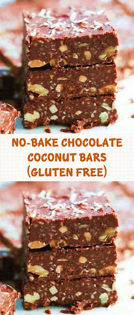 No-Bake Chocolate Coconut Bars (Gluten Free)