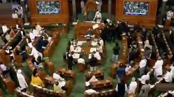 Lok Sabha adjourned in seconds as MPs hurl papers at Chair, protest against Rahul Gandhi’s ‘illegal disqualification’, New Delhi, News, Politics, Loksabha, Protest, Trending, Congress, National, Rahul Gandhi.