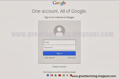 How to create a blog using blogger? www.greattechblog.blogspot.com