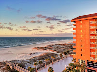 exterior view of beachfront hotel in gulf shores al