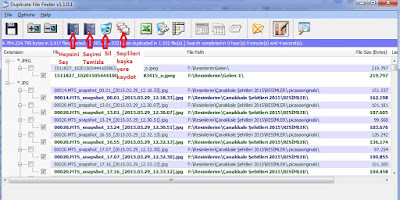 duplicate file finder dosya silme