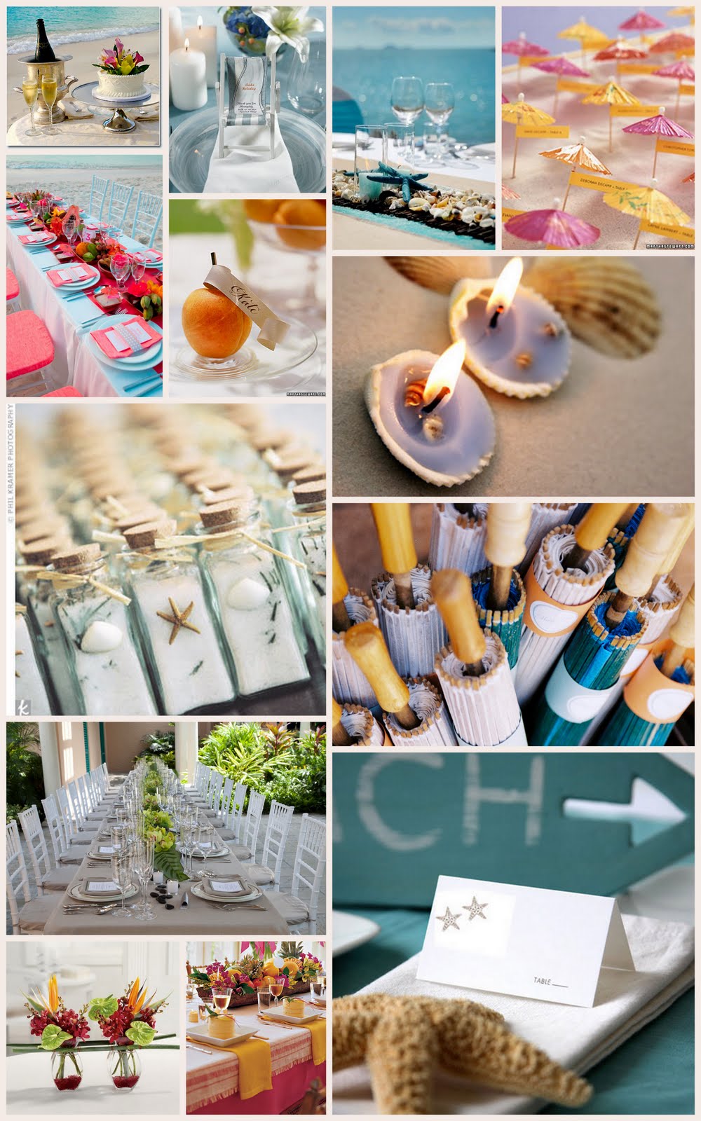 destination weddings table