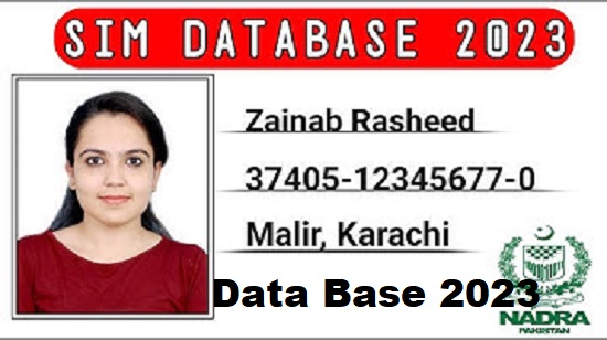 nadra Sim database 2023