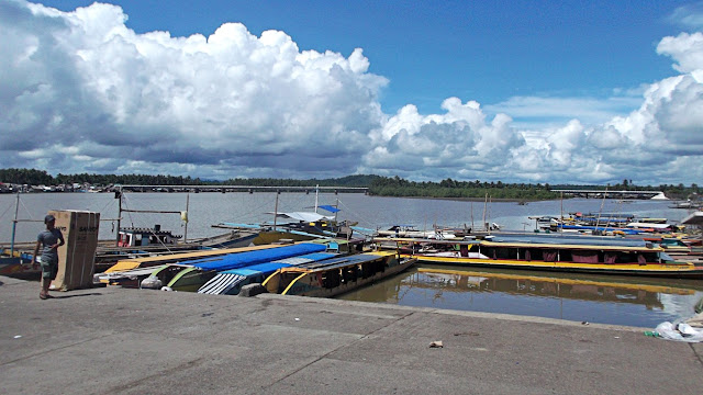 view of Oras River with the second-longest bridge of Eastern Visayas in the background, Oras Eastern Samar