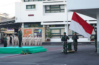 Rasa Nasionalisme  Prajurit Korem Upacara Bendera