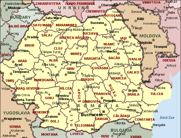 Kort Over RumæNien Rumænien   Geografiske Kort over Rumænien   Dansk Encyklopædi Kort Over RumæNien