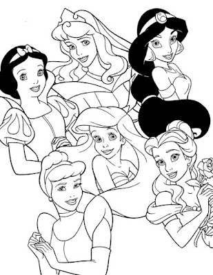 princesses disney coloring pages. Disney Princess Coloring Pages