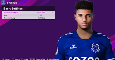 PES 2020 Faces Mason Holgate by Rachmad ABs