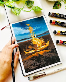 01-Fire-on-the-beach-Geethu-www-designstack-co