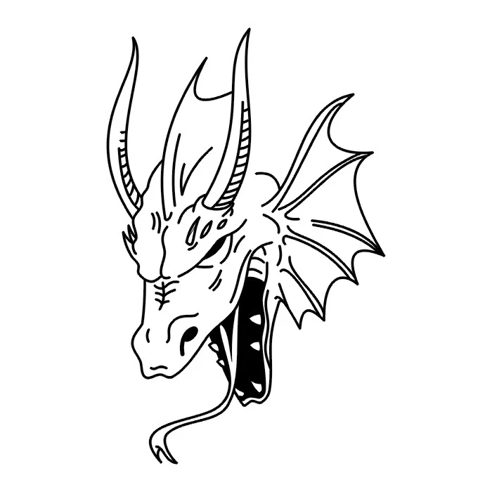 TATTOOS Dragon Tattoo Stencils 1
