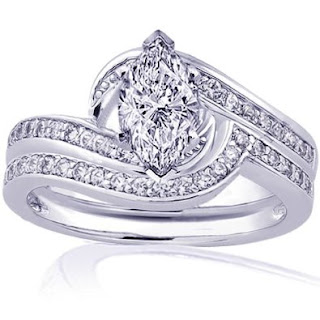 Magnificent Marquise Diamond Bridal Wedding Ring Set Design