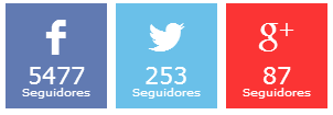 Seguidores en redes sociales