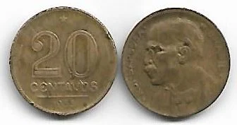 20 centavos, 1953