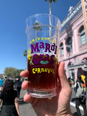 A pint of brown Oh Baby King Cake Brown Ale