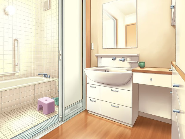 Nice Japanese Bathroom (Anime Background)